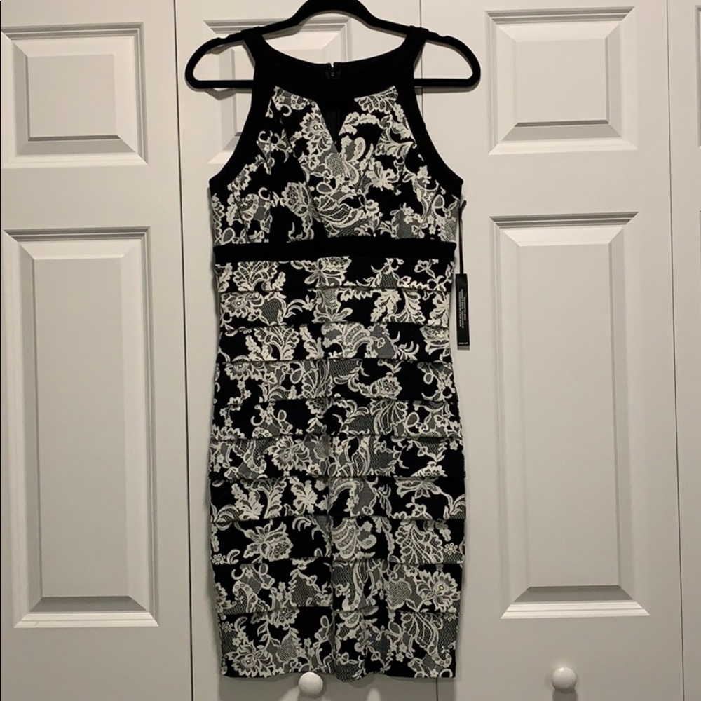 WHBM Instantly Slimming Floral Bodycon Dress Sz 10